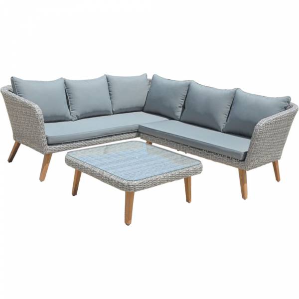 Lounge Set Pamplona 3-teilig, Akazie FSC, Balkon, Garten, Terrasse