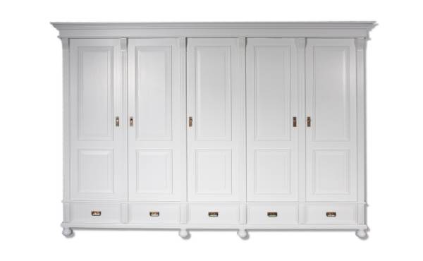Großer Landhaus Kleiderschrank 5 Türig Massivholz zerlegbar