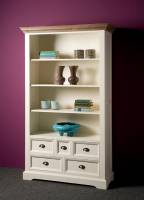 Landhaus Regal FLEUR - Bücherregal 111cm