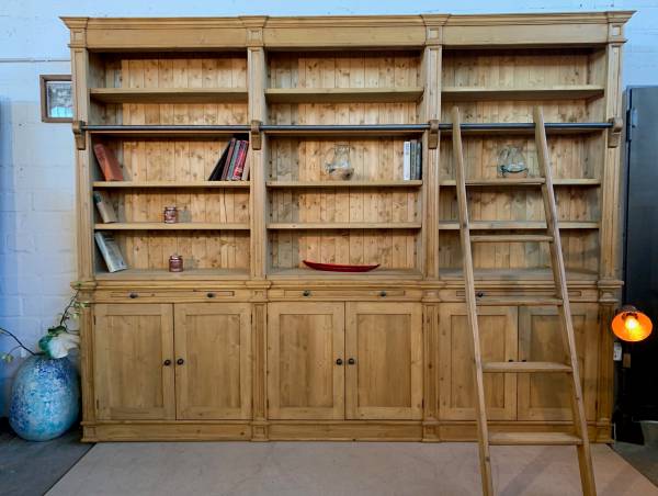 Bücherwand Klopstock im Landhaus Stil 300 cm - mehrteilig