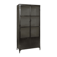 Renew Vitrinen Schrank 90 cm Schwarz
