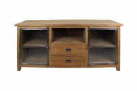 TV-Board Hunter aus recyceltem Teakholz/Eisen