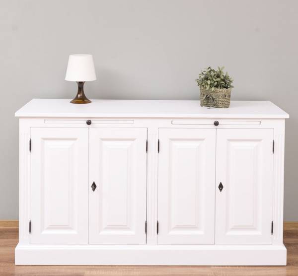 Massive Anrichte mit ausziehbaren Ablageflächen - Landhaus Sideboard