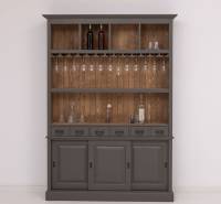 Barschrank Massivholz - 151 cm Breit - Landhaus Schrank