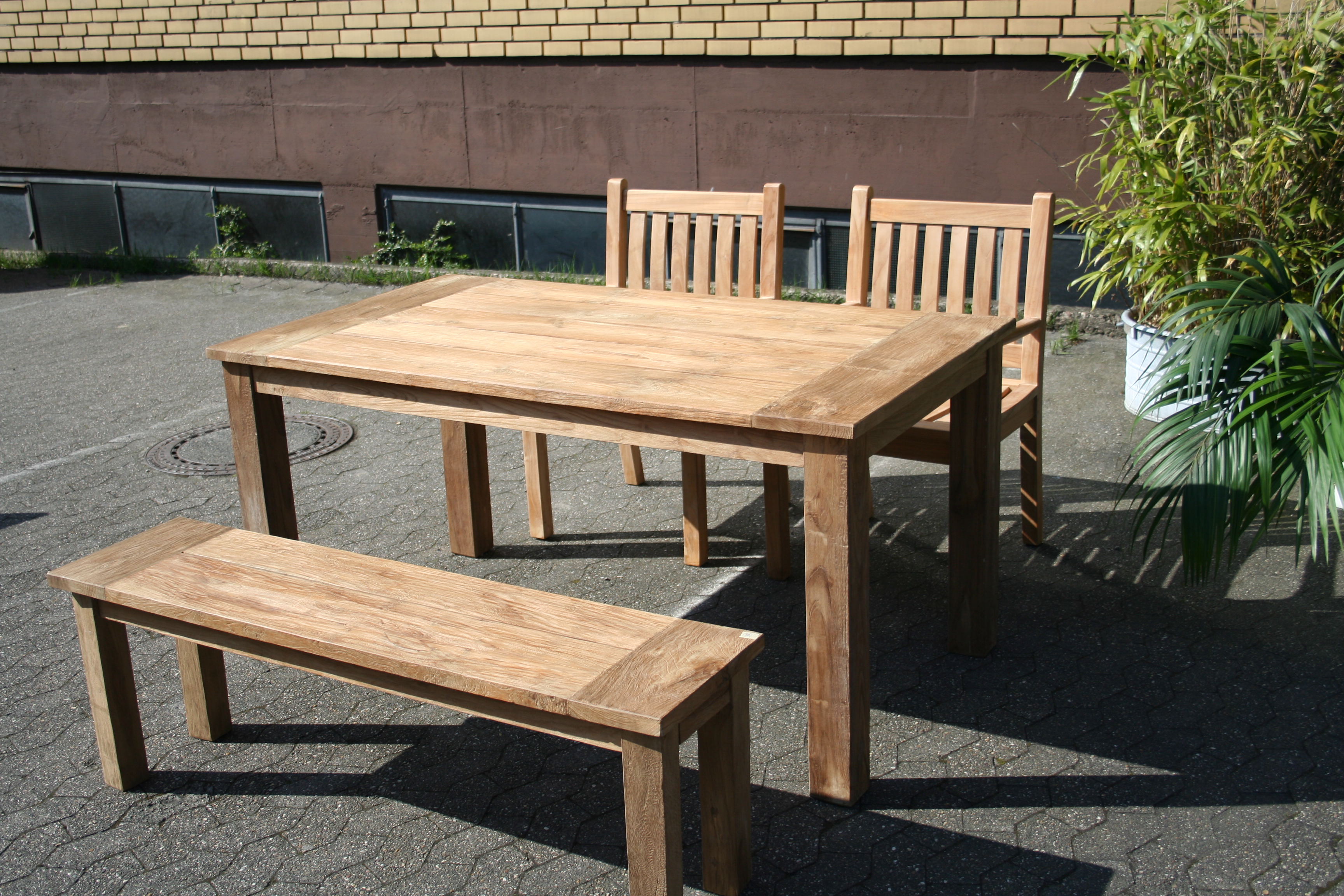 Teak Tisch gartentisch Esstisch Teakholz Teakmöbel ...