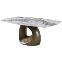 Castello Esstisch mit Keramik Multicolor Tischplatte Bronze 200-240 cm