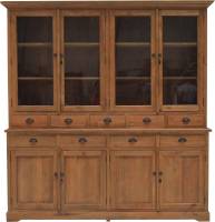Vitrinen Schrank  Premium Teak Ladenschrank