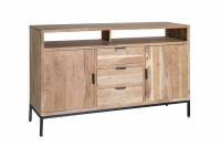 Oslo Anrichte Metallgestell 140cm Kommode Akazienholz