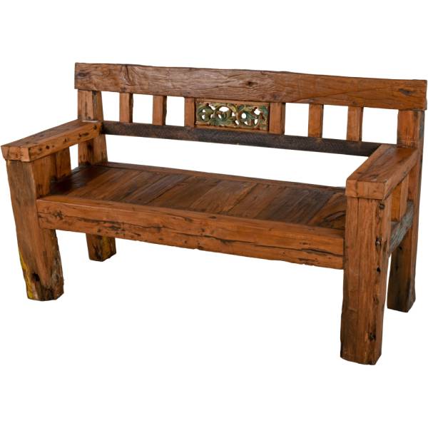 Gartenbank Samba - Teak recycelt, dunkelbraun