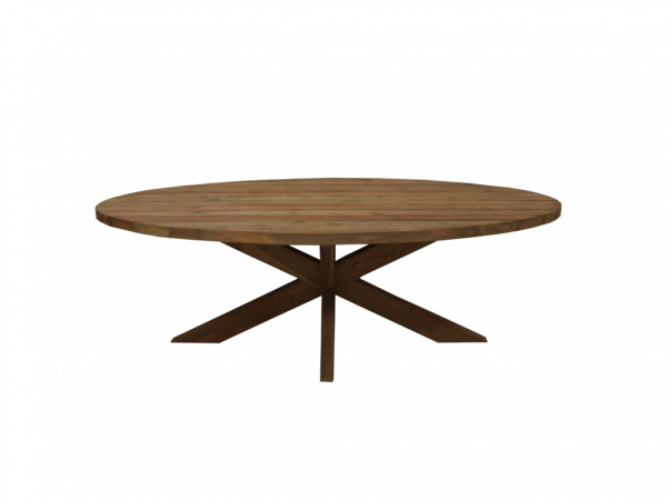 Ovaler Gartentisch Teak - verschiedene Varianten Outdoor Tisch Massivholz