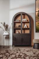 Rotondi Vitrinenschrank  120 cm aus Mango Holz