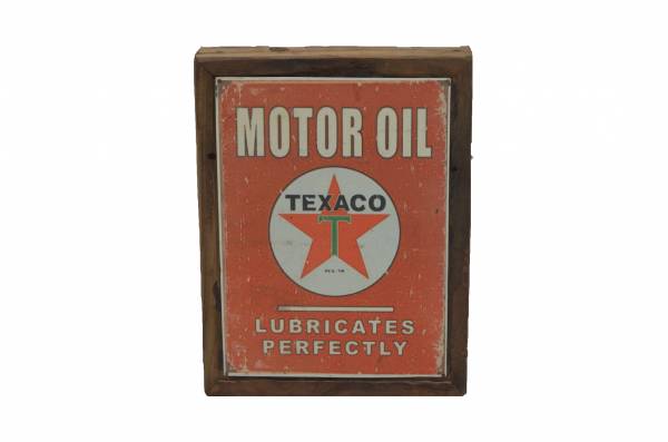 Schild &quot;Motor Oil&quot;