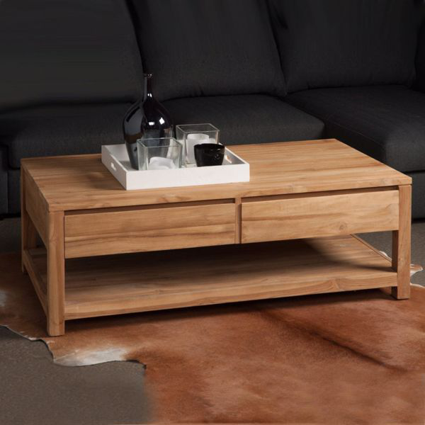 Losari Beistelltisch Couchtisch Teakholz 130 cm