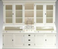 Buffet Schrank weiß 200cm - Landhaus Möbel