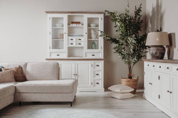 Landhaus Buffet Schrank FLEUR 164 cm