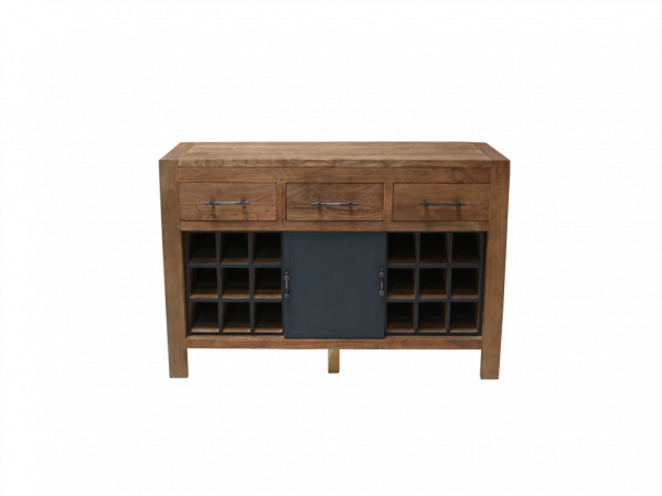 Weinregal Roda Teakholz 150 Massiv Sideboard Kommode