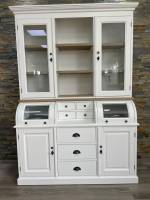 Buffet Schrank 150 cm weiß/eiche - Landhaus Möbel