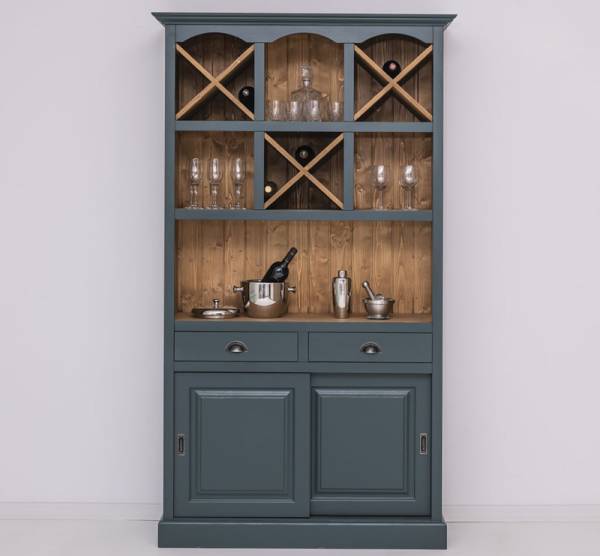 Barschrank Massivholz - 120 cm Breit - Landhaus Schrank