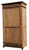 Kleiderschrank Lilly 1-türiger Massivholz Schrank Teak