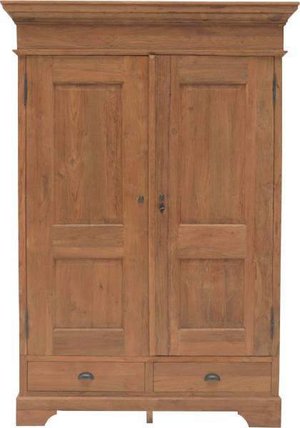 Kleiderschrank Düsseldorf 145cm 2-türig Teak Schrank