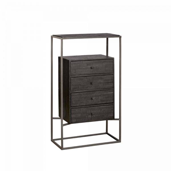 Cascia Vertiko 60 cm Teakholz Höhe 105 cm