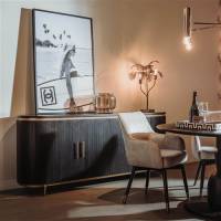 Rivello Sideboard schwarz 210 cm Anrichte