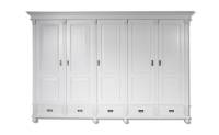 Großer Landhaus Kleiderschrank 5 Türig Massivholz zerlegbar