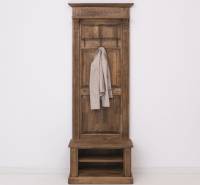 Garderobe Eiche mit Kleiderhacken - 80 cm breit