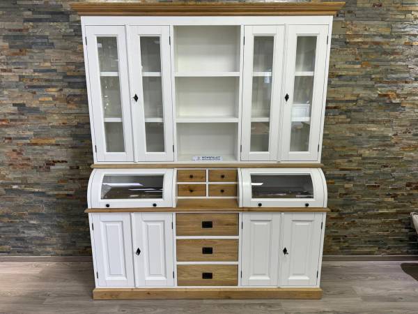 Buffet Schrank Landhaus 180 cm weiß/eiche - Landhaus Möbel