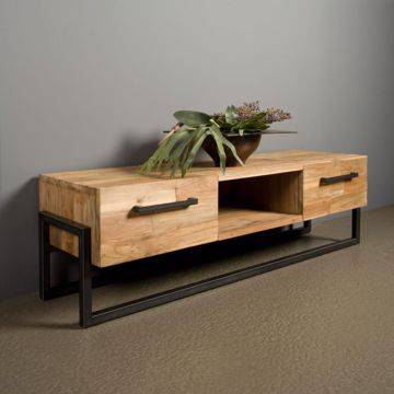TV Schrank Potenza 156 cm - Teakholz