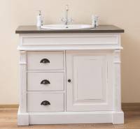 Badezimmerschrank 103 cm für 1 Waschbecken mit 3 Schubladen - Badezimmermöbel