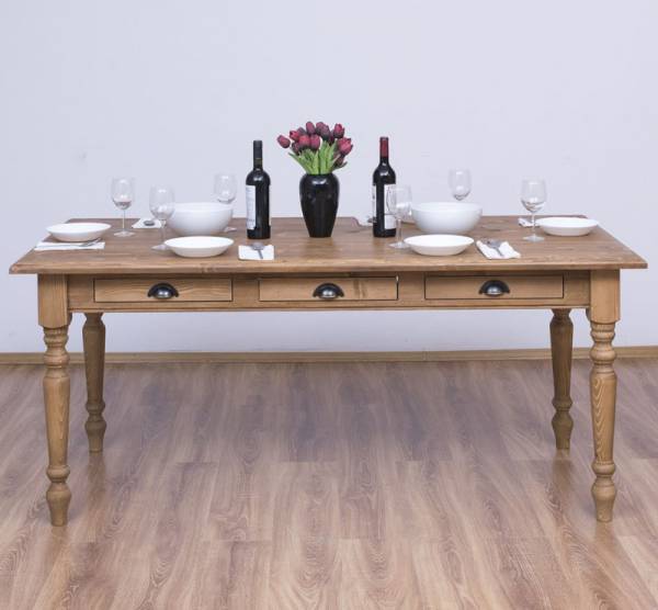 Massivholz Esstisch 160 X 90 cm - Landhaus Tisch