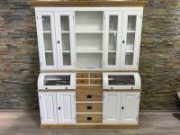 Buffet Schrank Landhaus 180 cm weiß/eiche - Landhaus Möbel