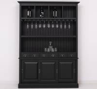 Barschrank Massivholz - 151 cm Breit - Landhaus Schrank
