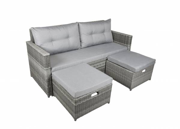 Lounge Sofa Malta 3-teilig. Garten, Balkon, Terrasse