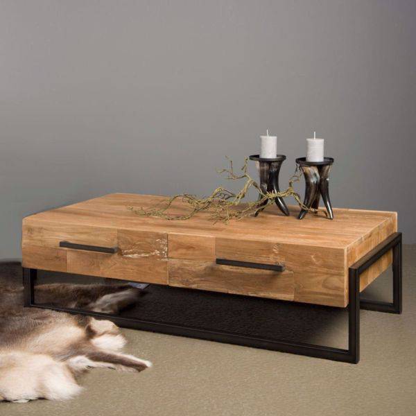 Couchtisch Potenza 141 cm - Teakholz