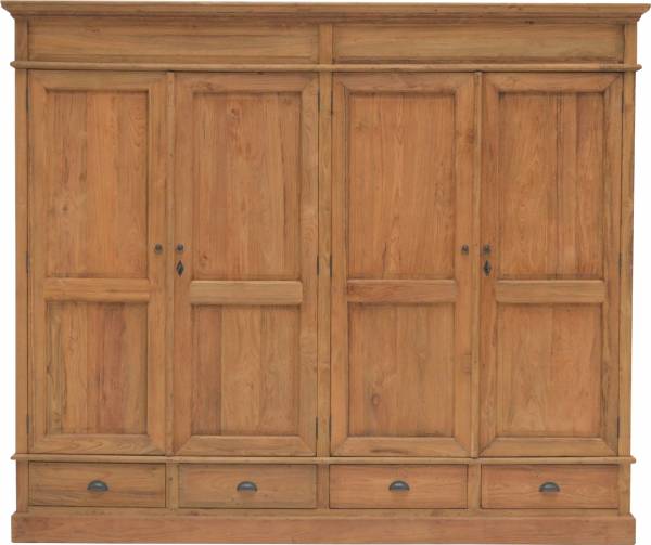 Kleiderschrank Almeira 200cm Teak Schrank