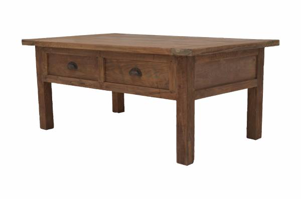 Couchtisch Berlin aus massiven, recyceltem Teakholz