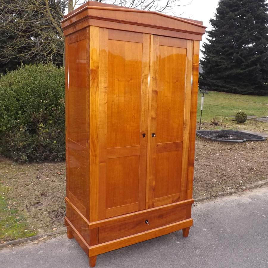 Kommode Kirschbaum 2-Tür Schrank Biedermeier Kirsche Kirschholz geölt