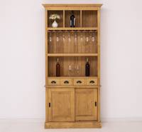 Barschrank aus massiven Kiefernholz - 103 cm Breit - Landhaus Schrank
