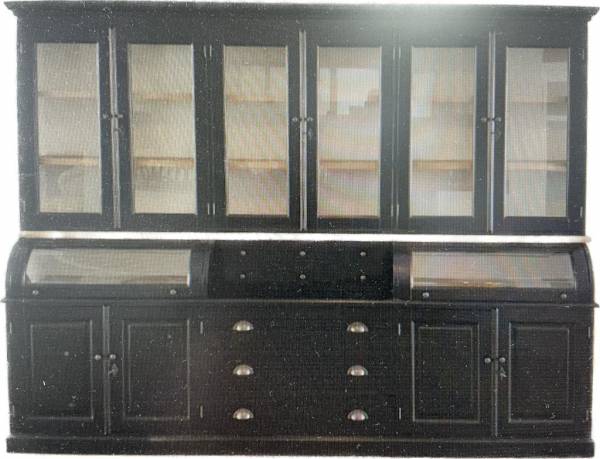 Buffetschrank Bastian 300cm schwarz/eiche