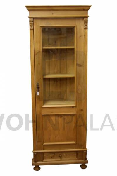 Jugendstil Eckvitrine Weichholz