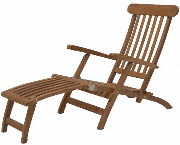 Deck Chair Sonnenliege Premium Teakholz