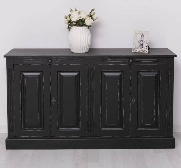 Landhaus Anrichte mit ausziehbaren Ablageflächen - Massives Sideboard