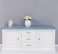 Massives Sideboard mit 3 Schubladen und 2 Türen -Landhaus Anrichte