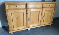 Landhaus Anrichte Weichholz Sideboard Kommode mit Porzellanknöpfen