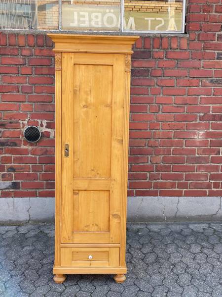 Weichholz Schrank - Besenschrank Dielenschrank mit Schublade