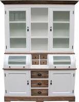 Buffet Schrank 150 cm weiß/eiche - Landhaus Möbel