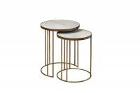Marmor Beistelltisch 2er Set