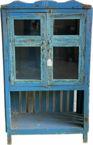 India Schrank Vintage blau - Antikschrank